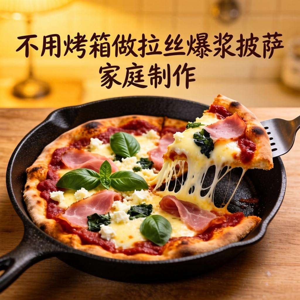 不用烤箱做拉丝爆浆披萨 家庭制作技巧全解析-哉互尼烹饪网