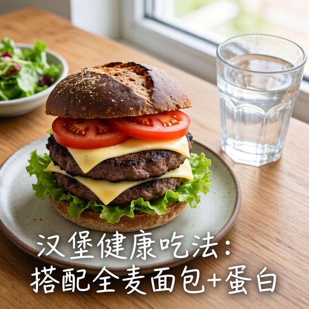 汉堡健康吃法：搭配全麦面包+蛋白质+蔬菜-哉互尼烹饪网