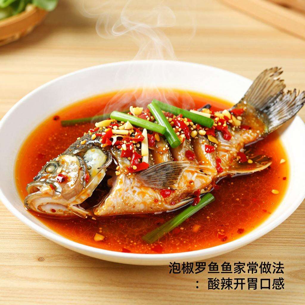 泡椒罗非鱼家常做法：酸辣开胃口感嫩秘诀-哉互尼烹饪网