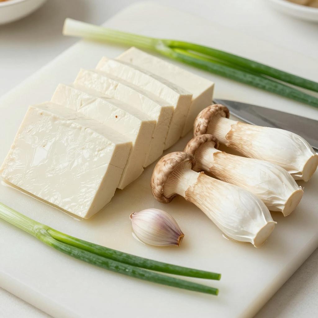 杏鲍菇炖豆腐:家常素食美味,营养均衡推荐-哉互尼烹饪网 杏鲍菇炖豆腐:家常素食美味,营养均衡推荐-哉互尼烹饪网第一张图