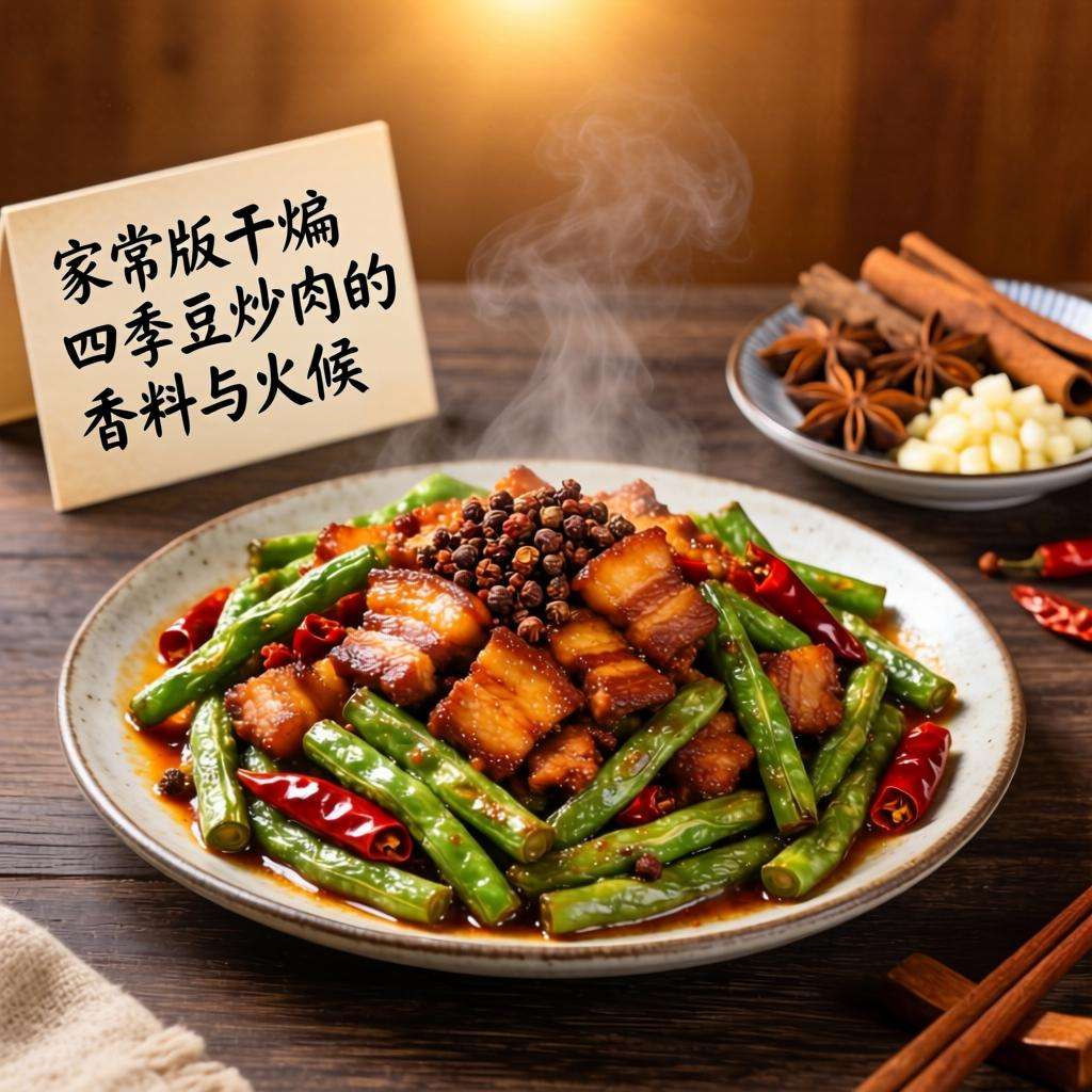 家常版干煸四季豆炒肉的香料与火候全攻略-哉互尼烹饪网