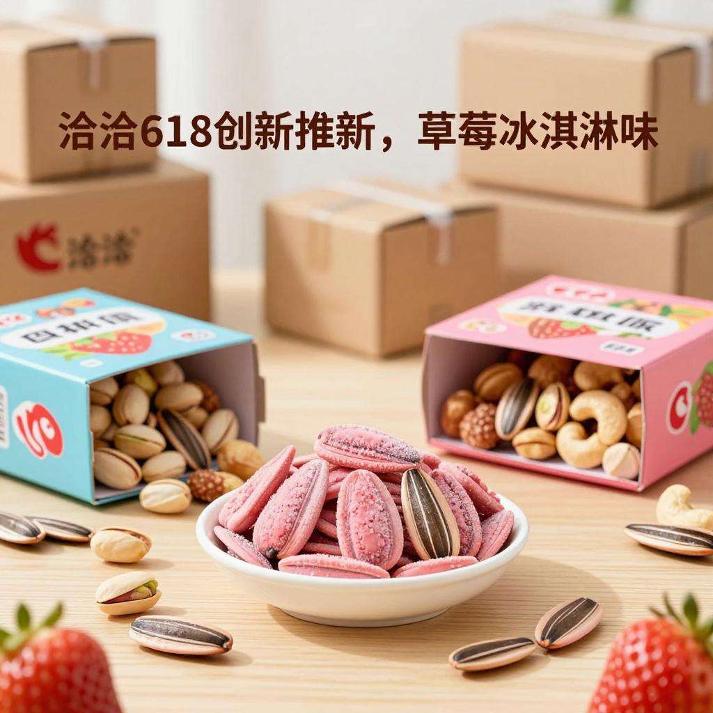洽洽618创新推新，草莓冰淇淋味瓜子与坚果盲盒引热议-哉互尼烹饪网