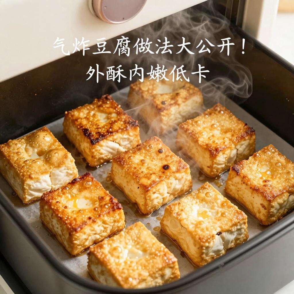 气炸豆腐做法大公开！外酥内嫩低卡版咸酥鸡风味-哉互尼烹饪网