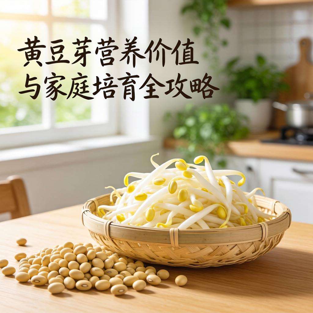 黄豆芽营养价值与家庭培育全攻略，清热明目美容抗疲劳-云溯流哉互尼烹饪网
