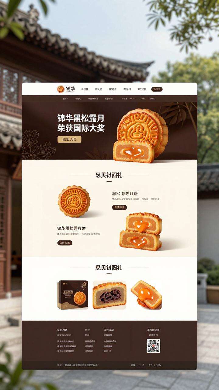 流心月饼品牌获国际大奖认可 锦华黑松露月饼首秀夺奖-哉互尼烹饪网