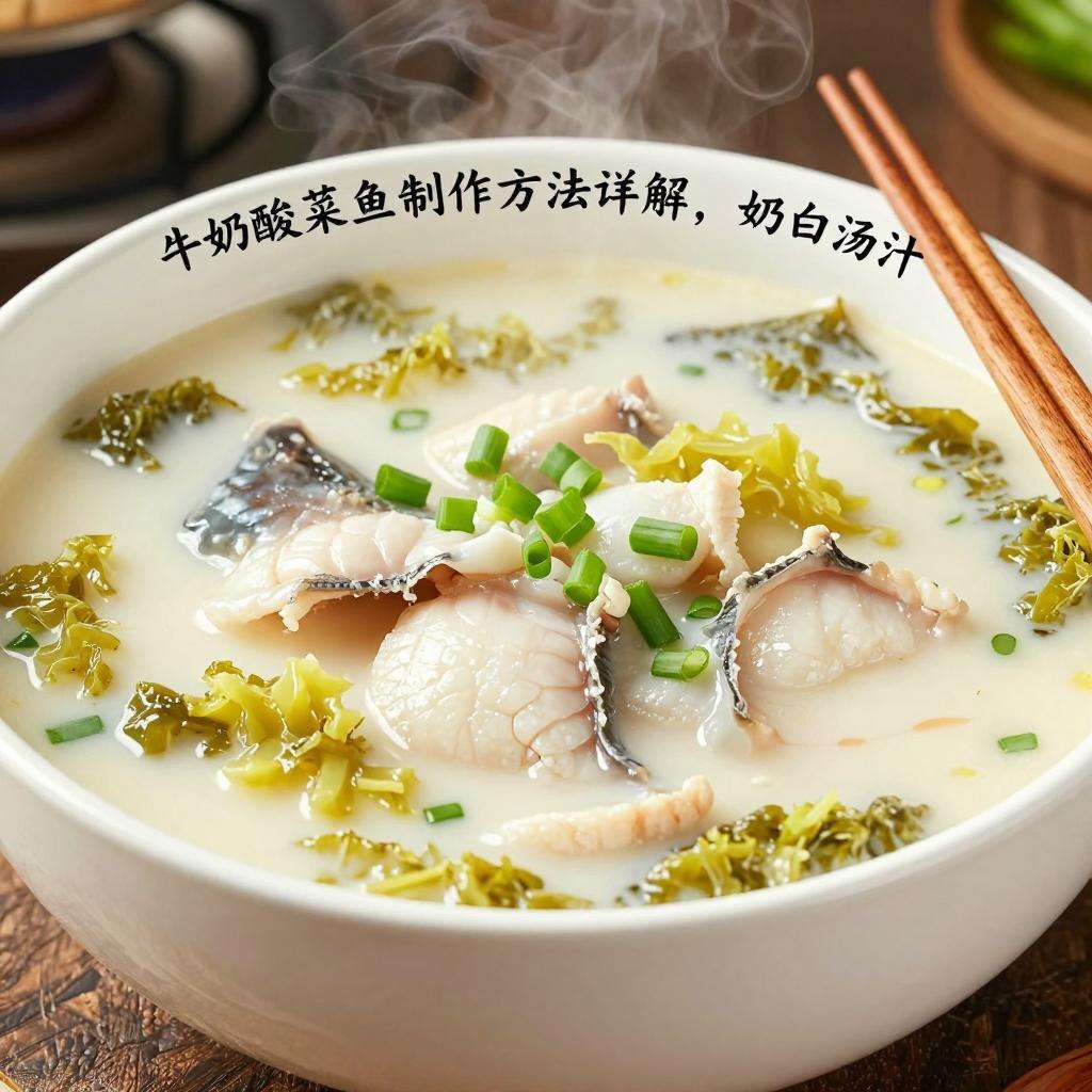牛奶酸菜鱼制作方法详解，奶白汤汁鱼片滑嫩的家常做法-哉互尼烹饪网