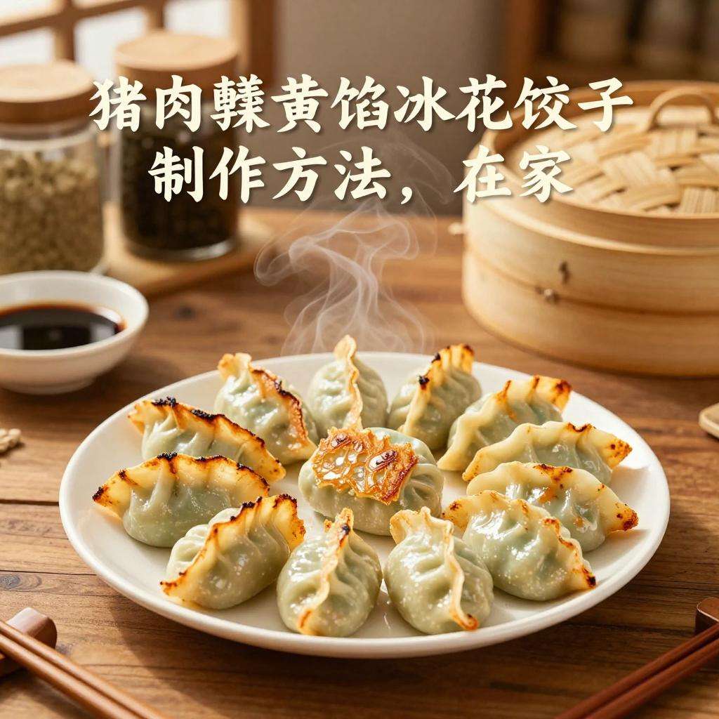 猪肉韮黄馅冰花饺子制作方法，在家轻松做出日式雪花饺子-哉互尼烹饪网