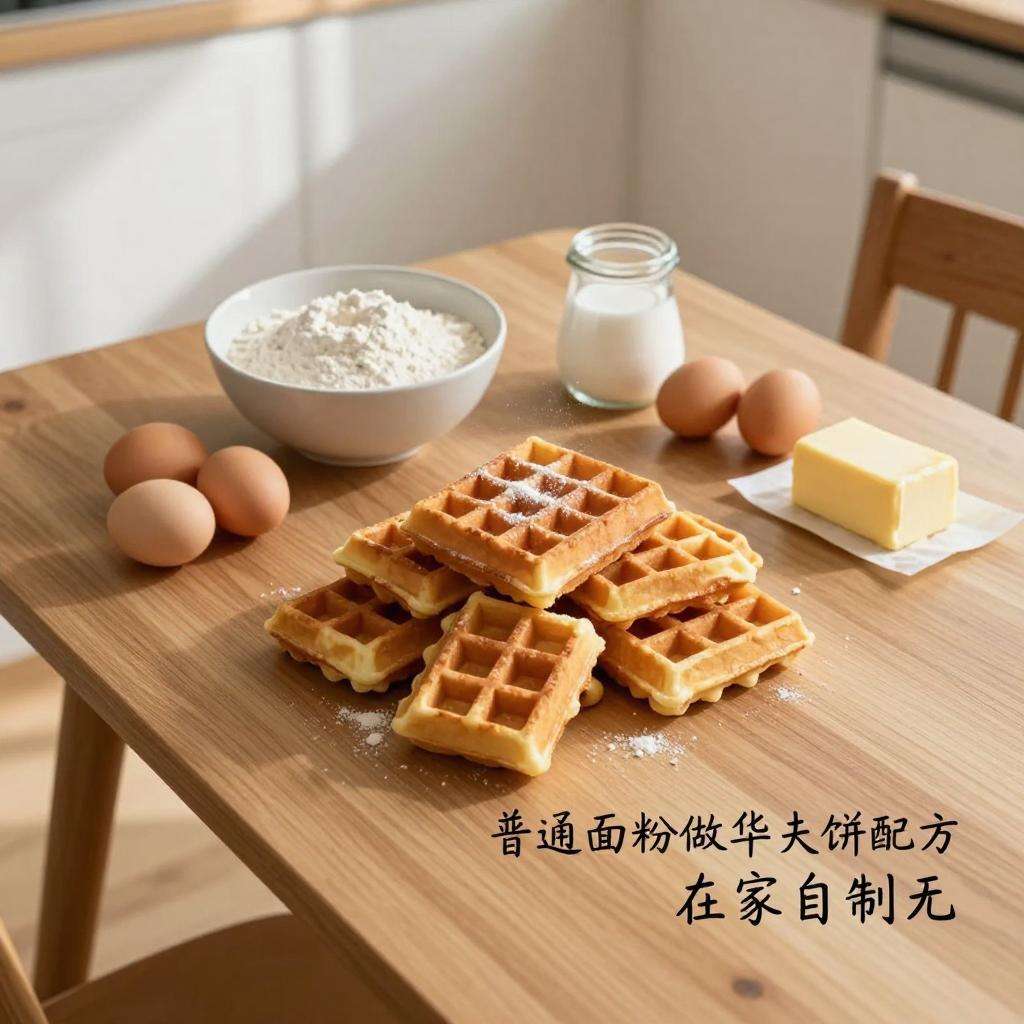 普通面粉做华夫饼配方 在家自制无添加健康华夫饼-云溯流哉互尼烹饪网