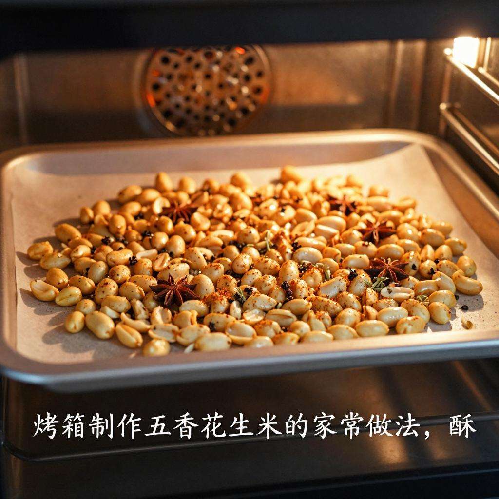 烤箱制作五香花生米的家常做法，酥脆可口零失败-哉互尼烹饪网