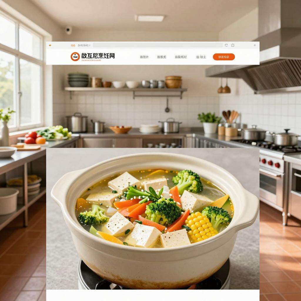 自制蔬菜豆腐煲配蔬果高汤清香甘甜做法分享-哉互尼烹饪网