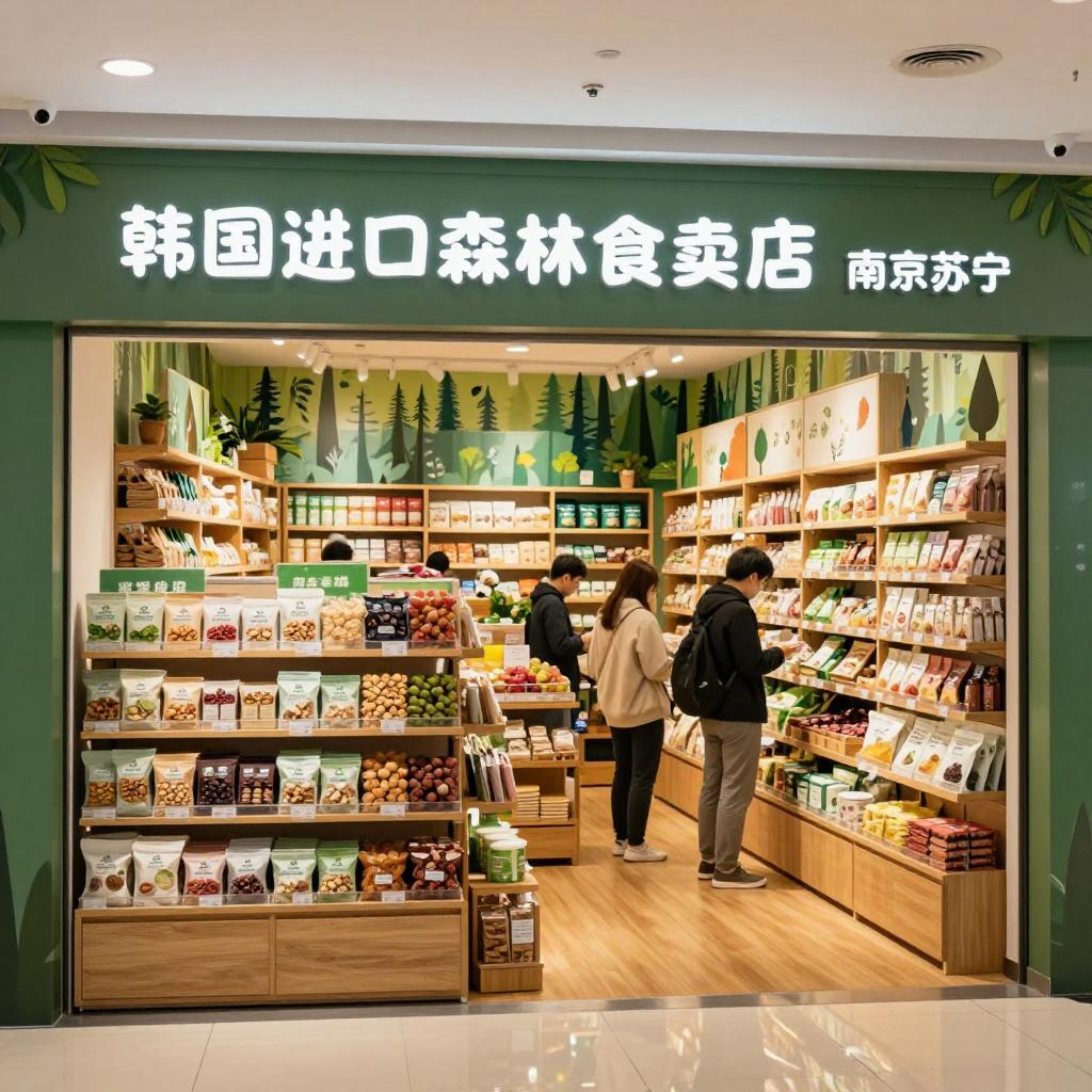 韩国进口森林食品专卖店 南京苏宁广场韩式健康零食体验-哉互尼烹饪网