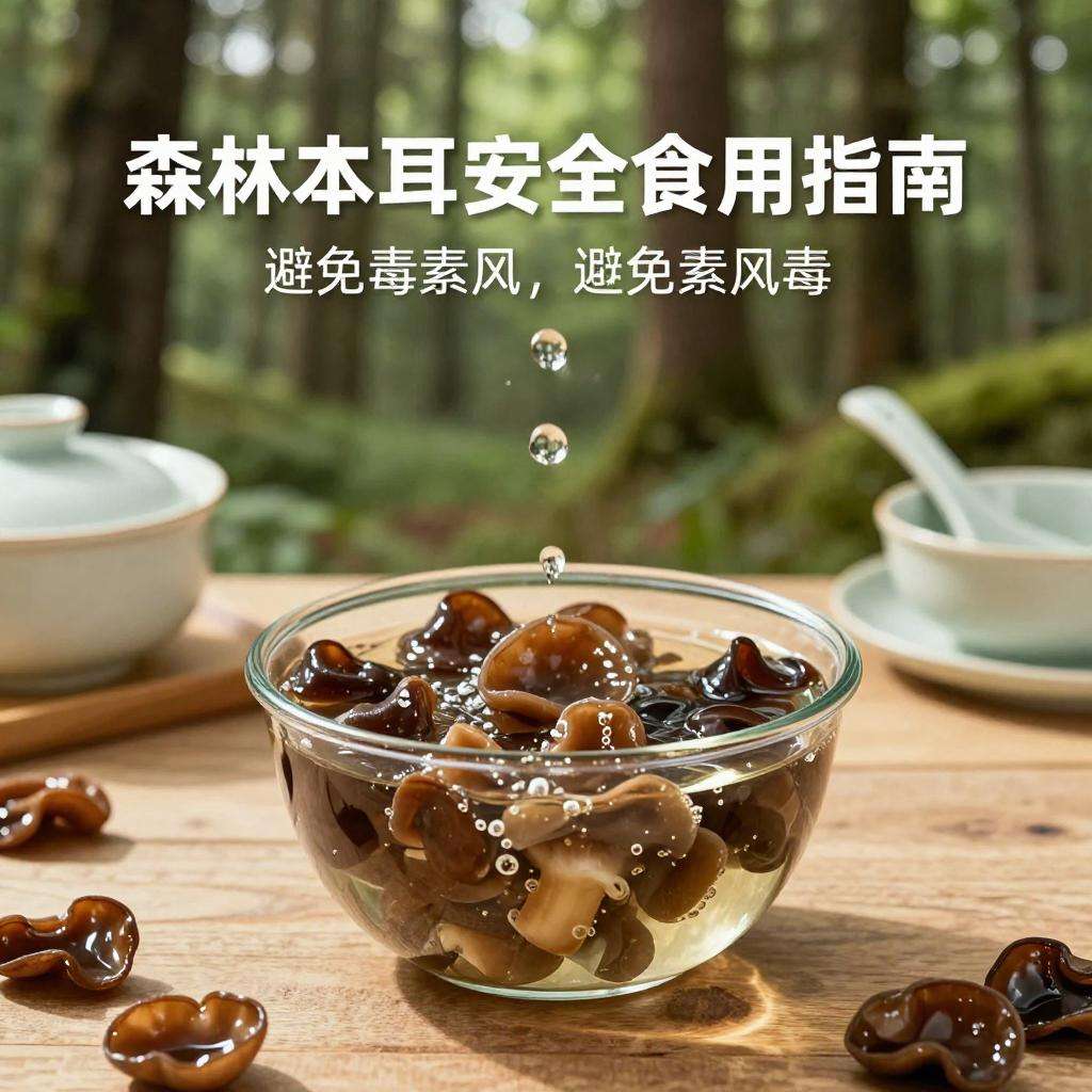 森林木耳安全食用指南：正确泡发方法避免毒素风险-哉互尼烹饪网