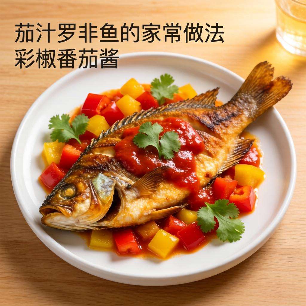 茄汁罗非鱼的家常做法 彩椒番茄酱调味嫩滑入味-云溯流哉互尼烹饪网