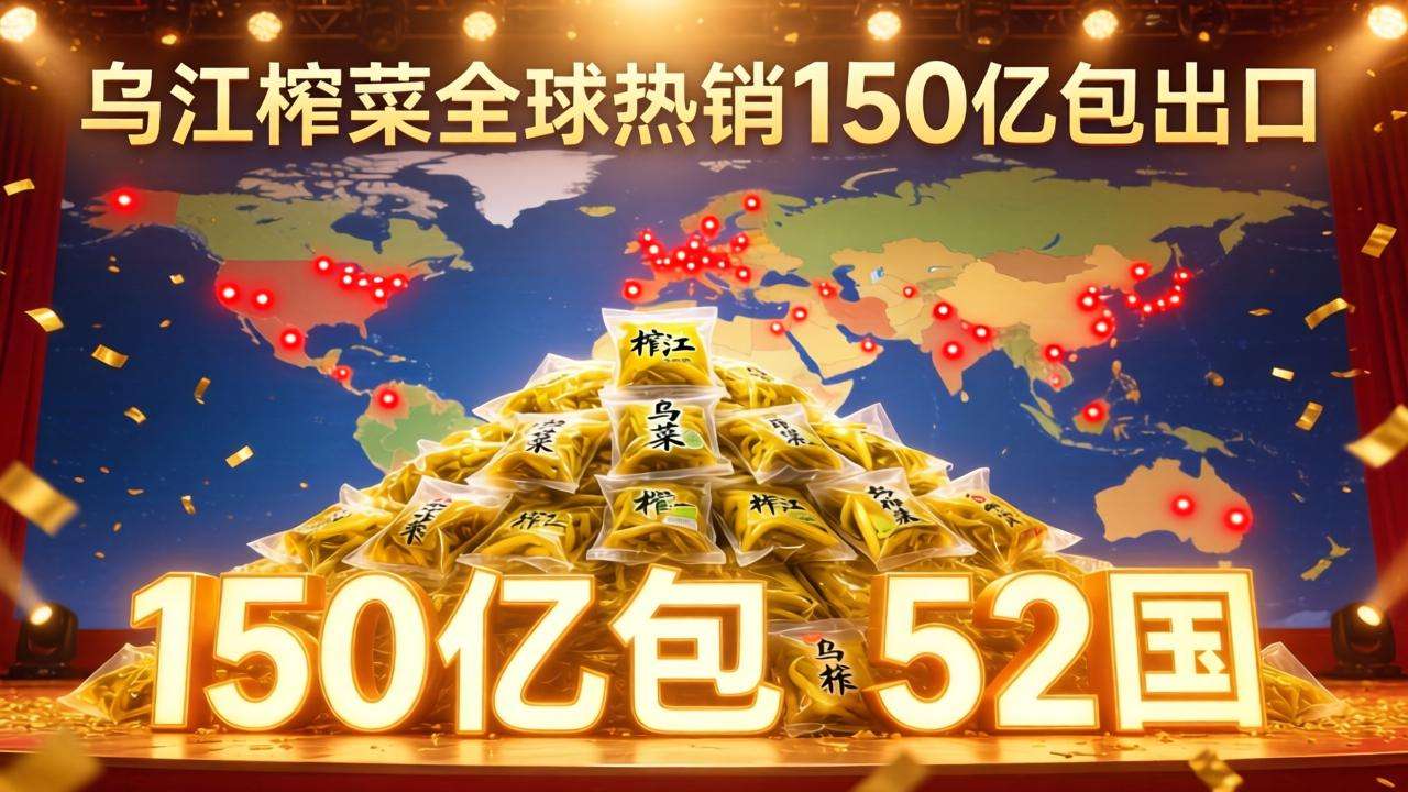 乌江榨菜全球热销150亿包 出口52国展现国民品牌实力-哉互尼烹饪网