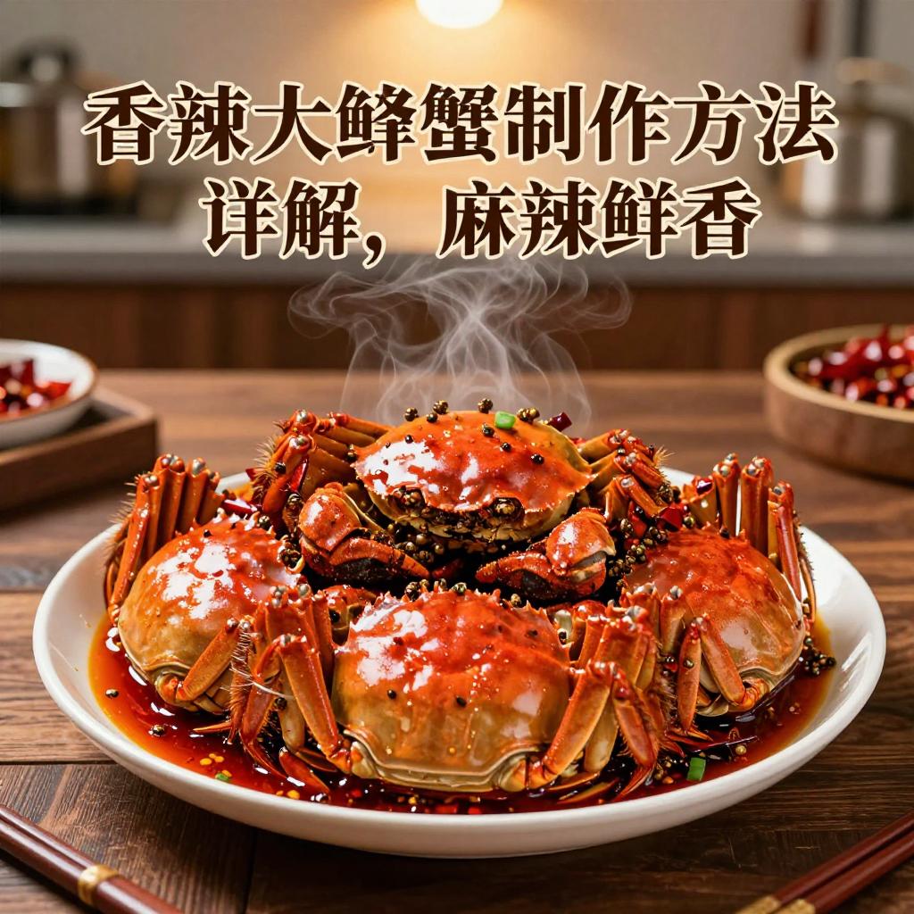 香辣大闸蟹制作方法详解，麻辣鲜香口感丰富-哉互尼烹饪网