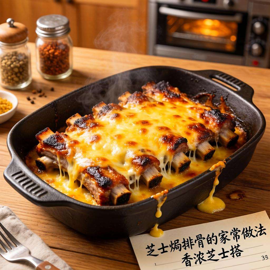 芝士焗排骨的家常做法 香浓芝士搭配嫩滑排骨制作步骤详解-哉互尼烹饪网