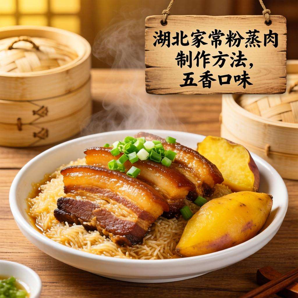 湖北家常粉蒸肉制作方法，五香口味软糯香浓的经典做法