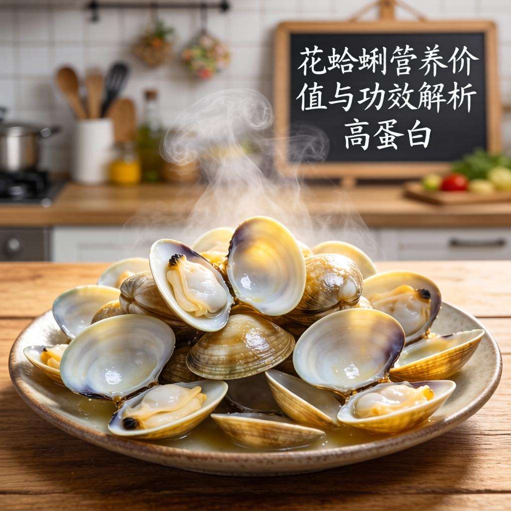 花蛤蜊营养价值与功效解析 高蛋白低脂肪的海洋美味