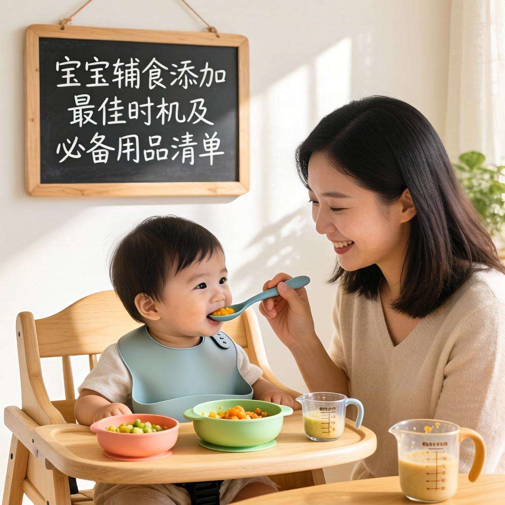 宝宝辅食添加最佳时机及必备用品清单