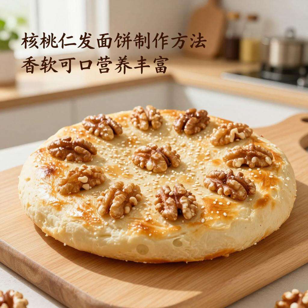 核桃仁发面饼制作方法 香软可口营养丰富老少皆宜