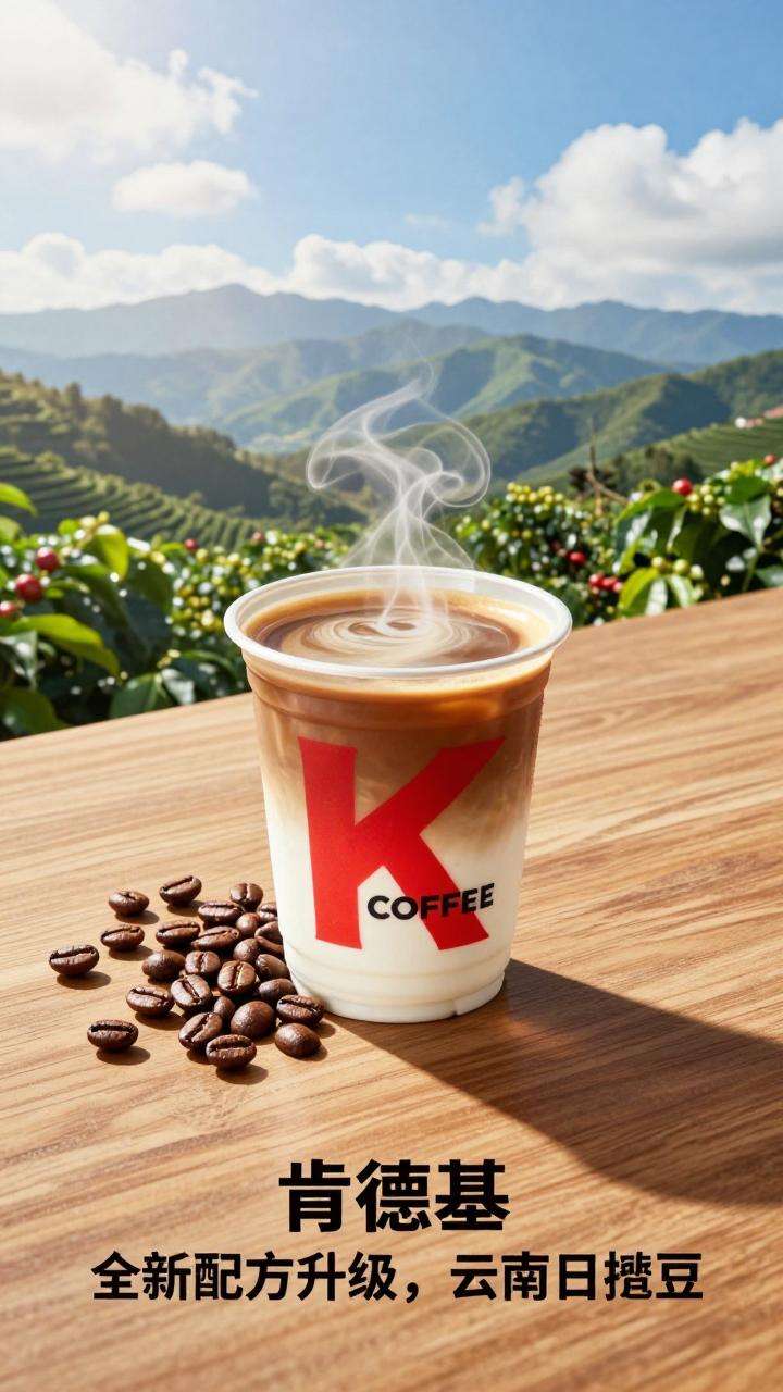 肯德基K COFFEE全新配方升级，云南日晒豆打造多元咖啡体验