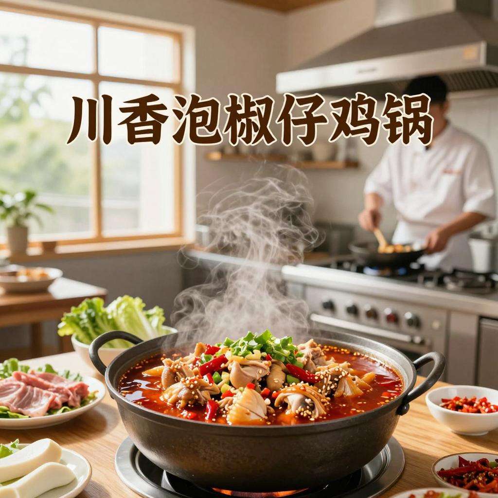 夏日开胃新选择川香泡椒仔鸡锅酸辣美味唤醒食欲
