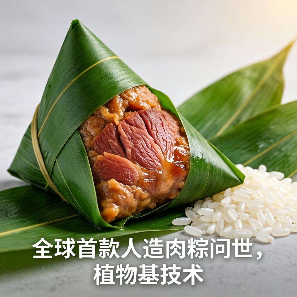 全球首款人造肉粽问世，植物基技术引领传统美食革新