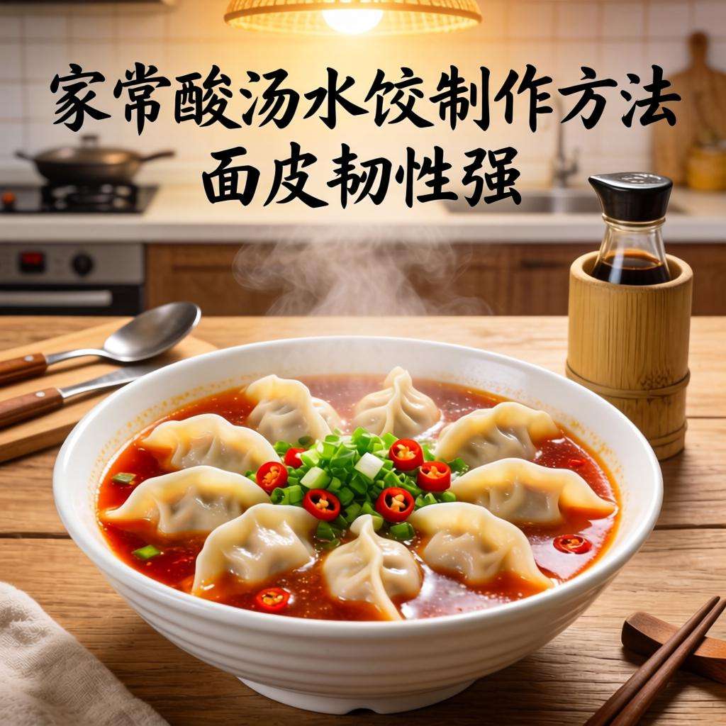 家常酸汤水饺制作方法 面皮韧性强肉馅嫩滑的秘诀