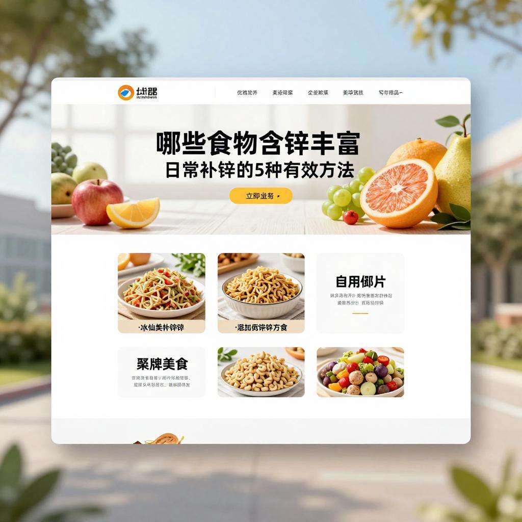 哪些食物含锌丰富？日常补锌的5种有效方法