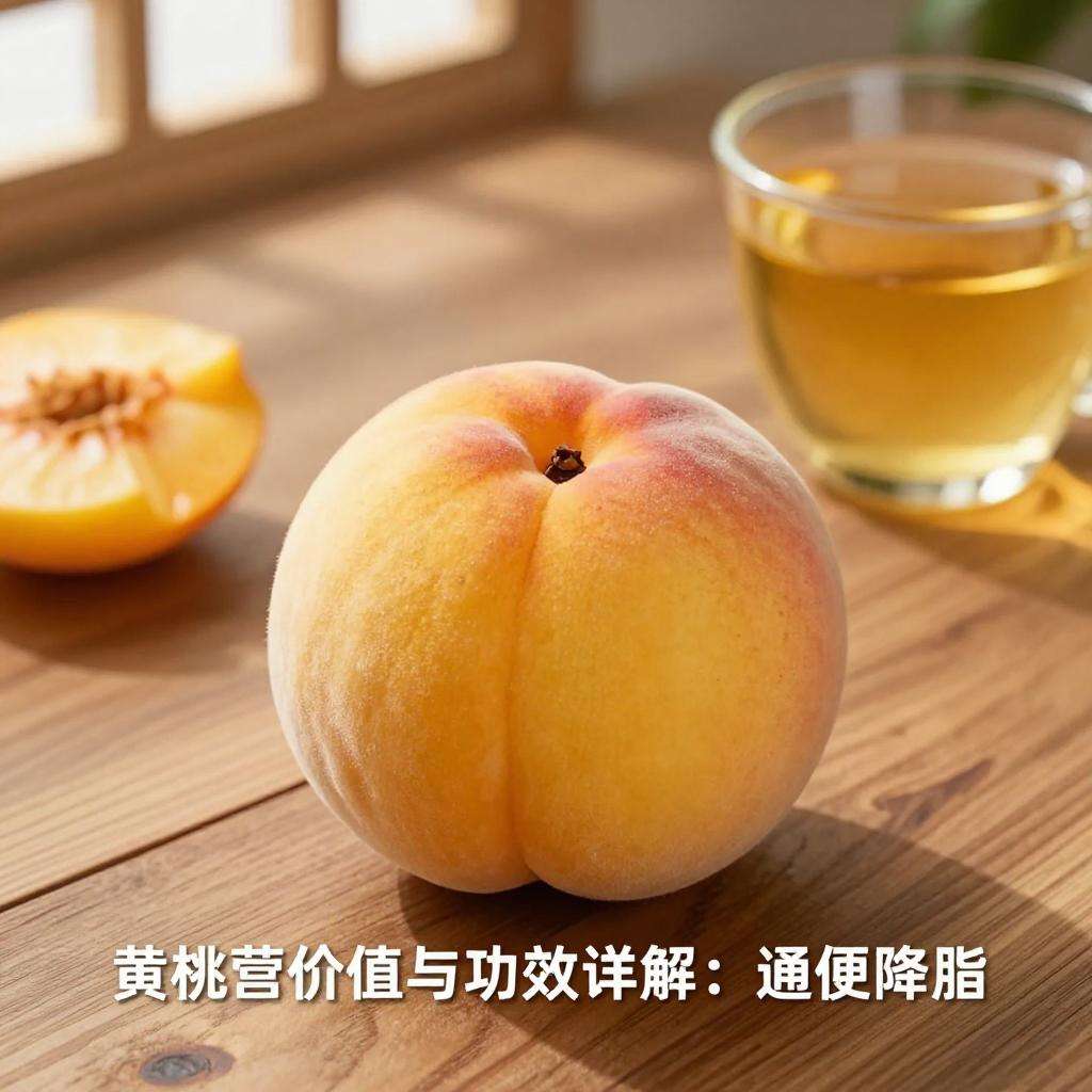 黄桃营养价值与功效详解：通便降脂延缓衰老的保健水果
