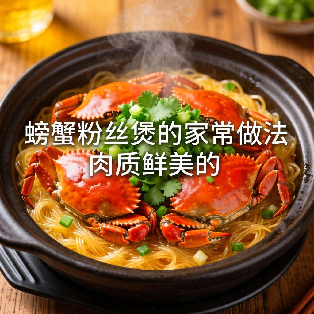 螃蟹粉丝煲的家常做法 肉质鲜美的时令美食