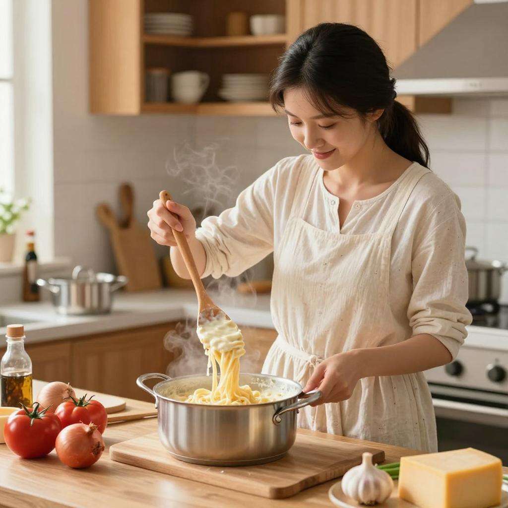 家庭制作正宗奶油意面的完整教程及做法分享
