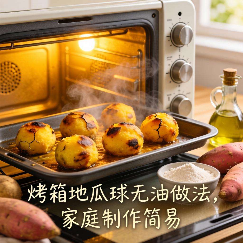 烤箱地瓜球无油做法，家庭制作简易健康小吃-哉互尼烹饪网