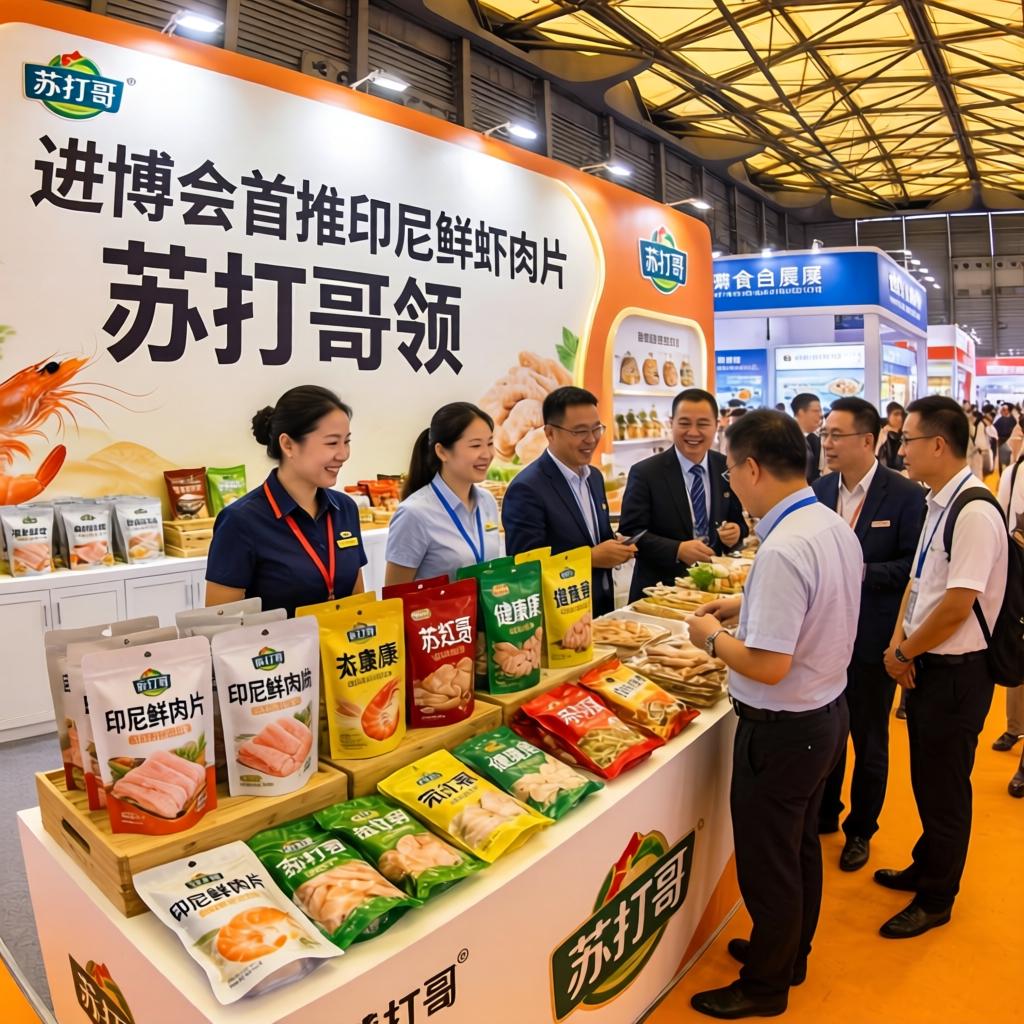 进博会首推印尼鲜虾肉片 苏打哥领跑健康零食新趋势-哉互尼烹饪网