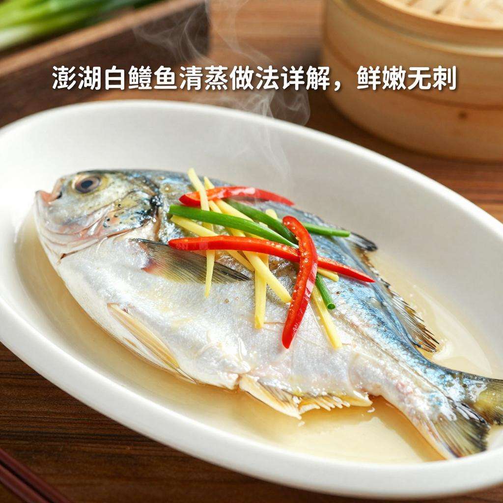 澎湖白鲳鱼清蒸做法详解，鲜嫩无刺家常美味-哉互尼烹饪网
