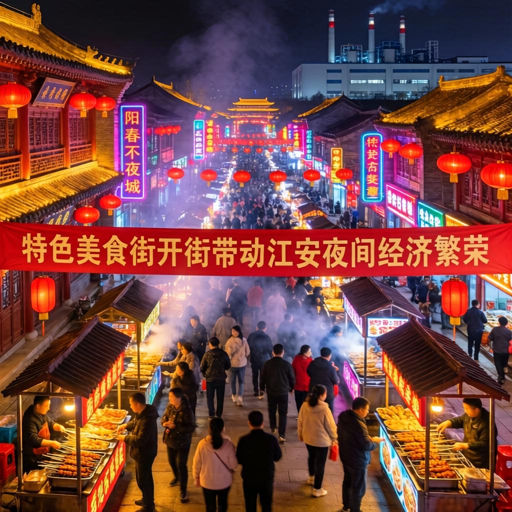 特色美食街开街带动江安夜间经济繁荣-哉互尼烹饪网