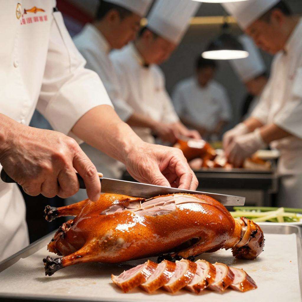 首届烤鸭技能烹饪大赛引热议 产业共荣新方向-哉互尼烹饪网第一张图