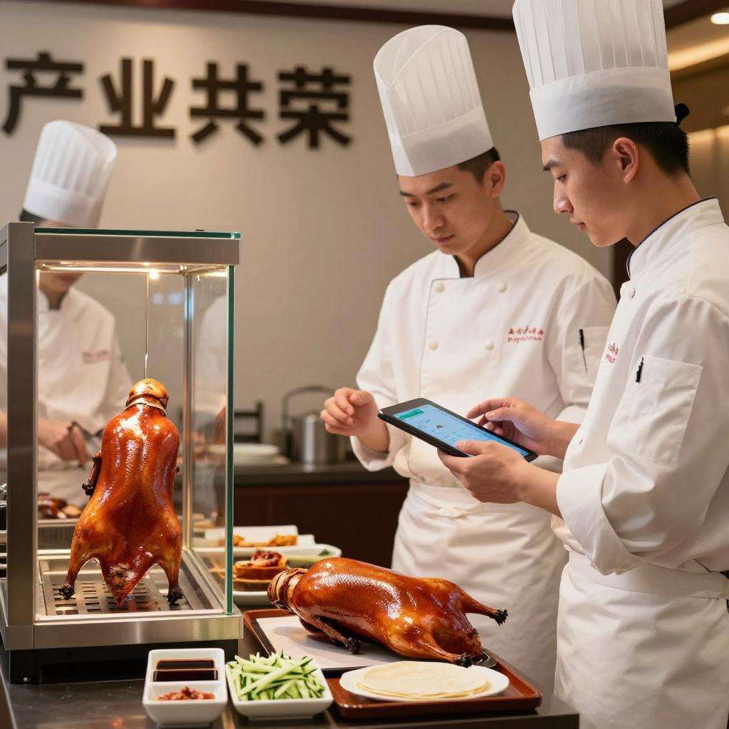 首届烤鸭技能烹饪大赛引热议 产业共荣新方向-哉互尼烹饪网第三张图