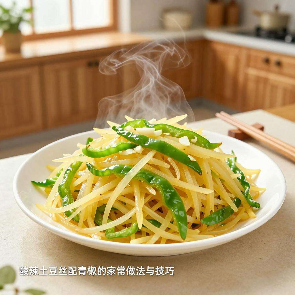酸辣土豆丝配青椒的家常做法与技巧-哉互尼烹饪网