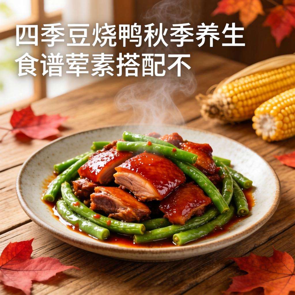 四季豆烧鸭秋季养生食谱荤素搭配不长胖-哉互尼烹饪网