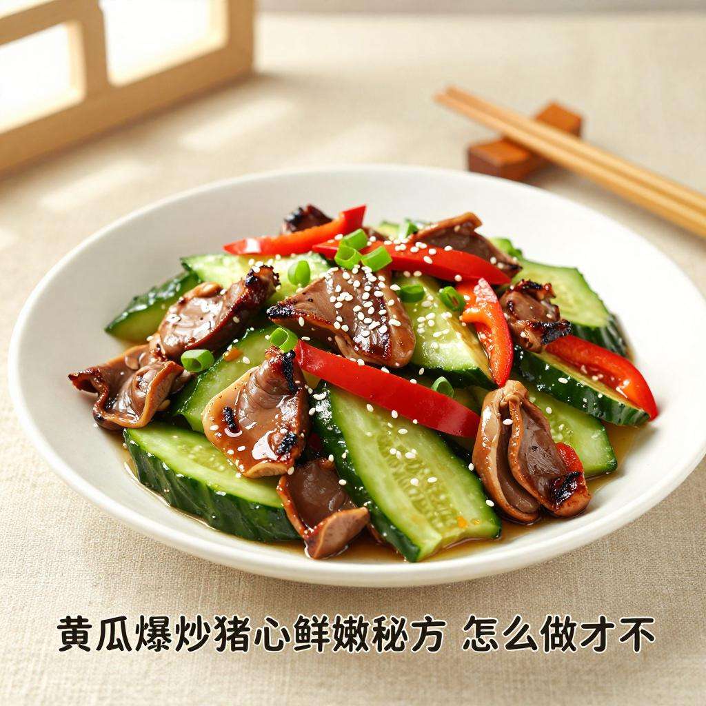 黄瓜爆炒猪心鲜嫩秘方 怎么做才不腥-哉互尼烹饪网