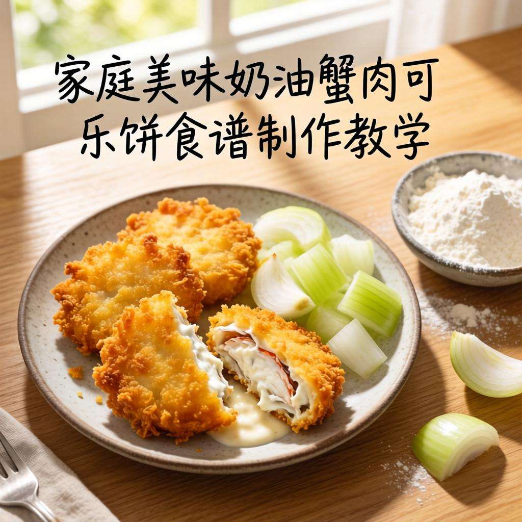 家庭美味奶油蟹肉可乐饼食谱制作教程-哉互尼烹饪网 家庭美味奶油蟹肉可乐饼食谱制作教程-哉互尼烹饪网