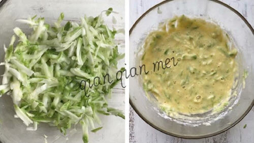 黑蒜西葫芦鸡蛋饼