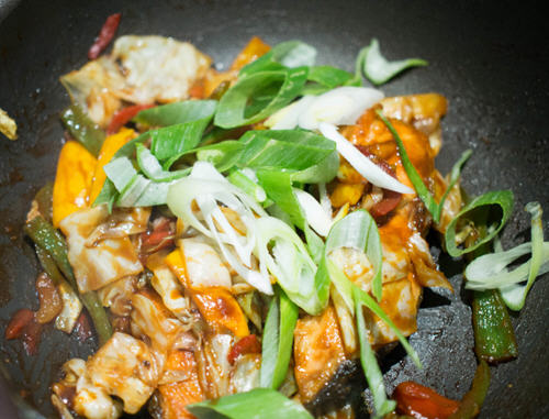 红味噌香煎鲑鱼