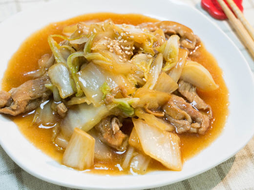 大白菜烧五花肉 大白菜烧五花肉