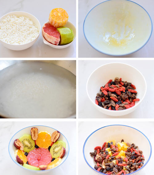 水果八宝饭自制教程，甜糯开胃年夜饭佳肴
