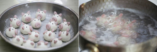 花生黑芝麻馅内酯豆腐小猪汤圆制作方法 花生黑芝麻馅内酯豆腐小猪汤圆制作方法