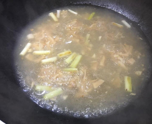 干贝炒抱子芥菜