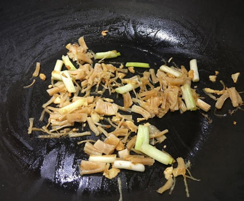 干贝炒抱子芥菜