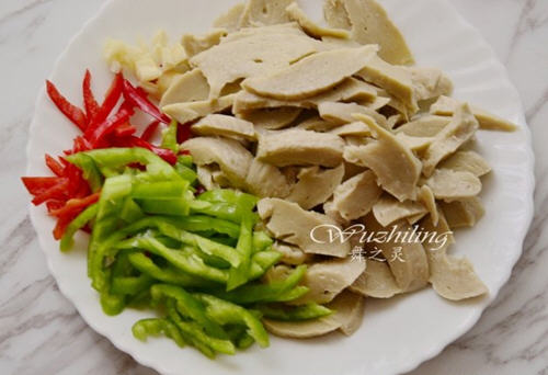 双椒炒水面筋 双椒炒水面筋